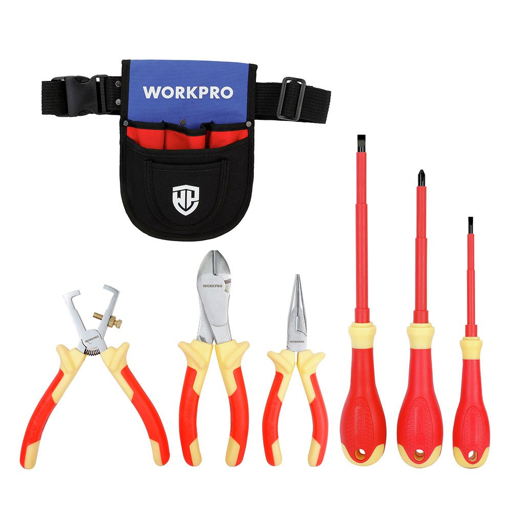 Workpro WP204717 7 Pieces Electrician Kit