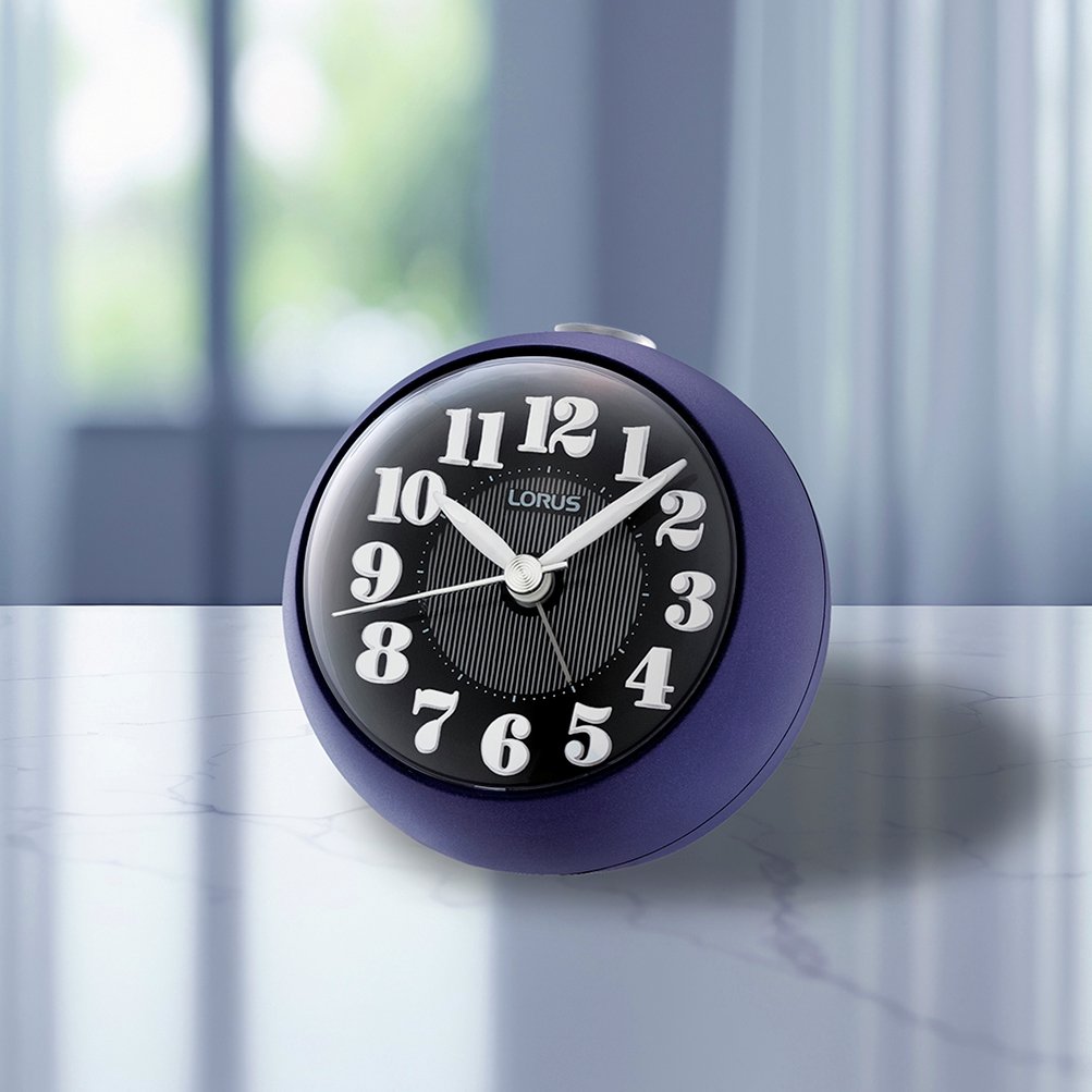Lorus Analogue Alarm Clock - Purple