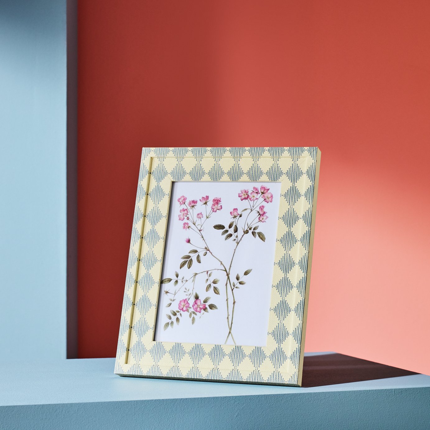 Habitat Harlequin Printed Blue Picture Frame - 5x7"