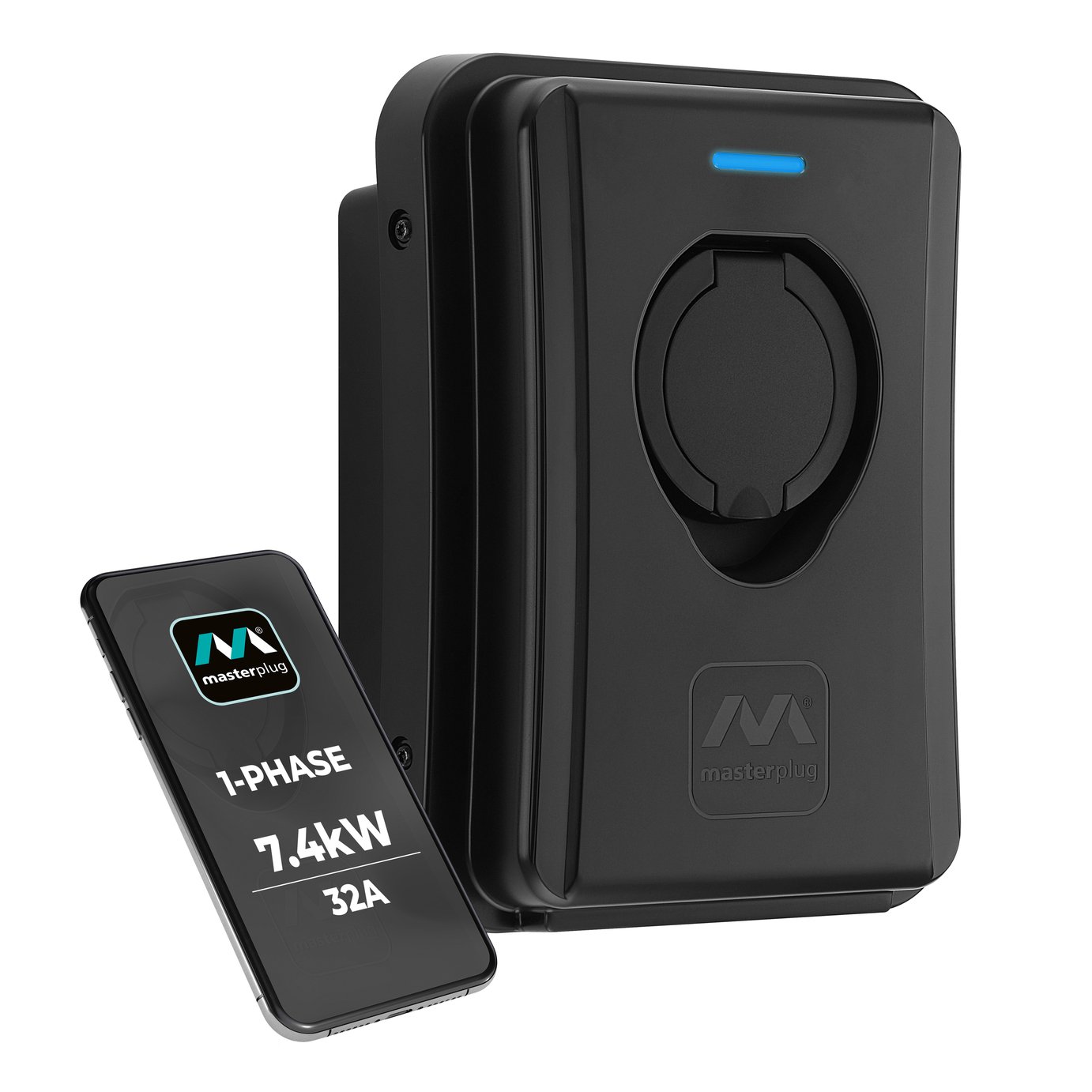 Masterplug Type 2 7.4kW EV Charger.