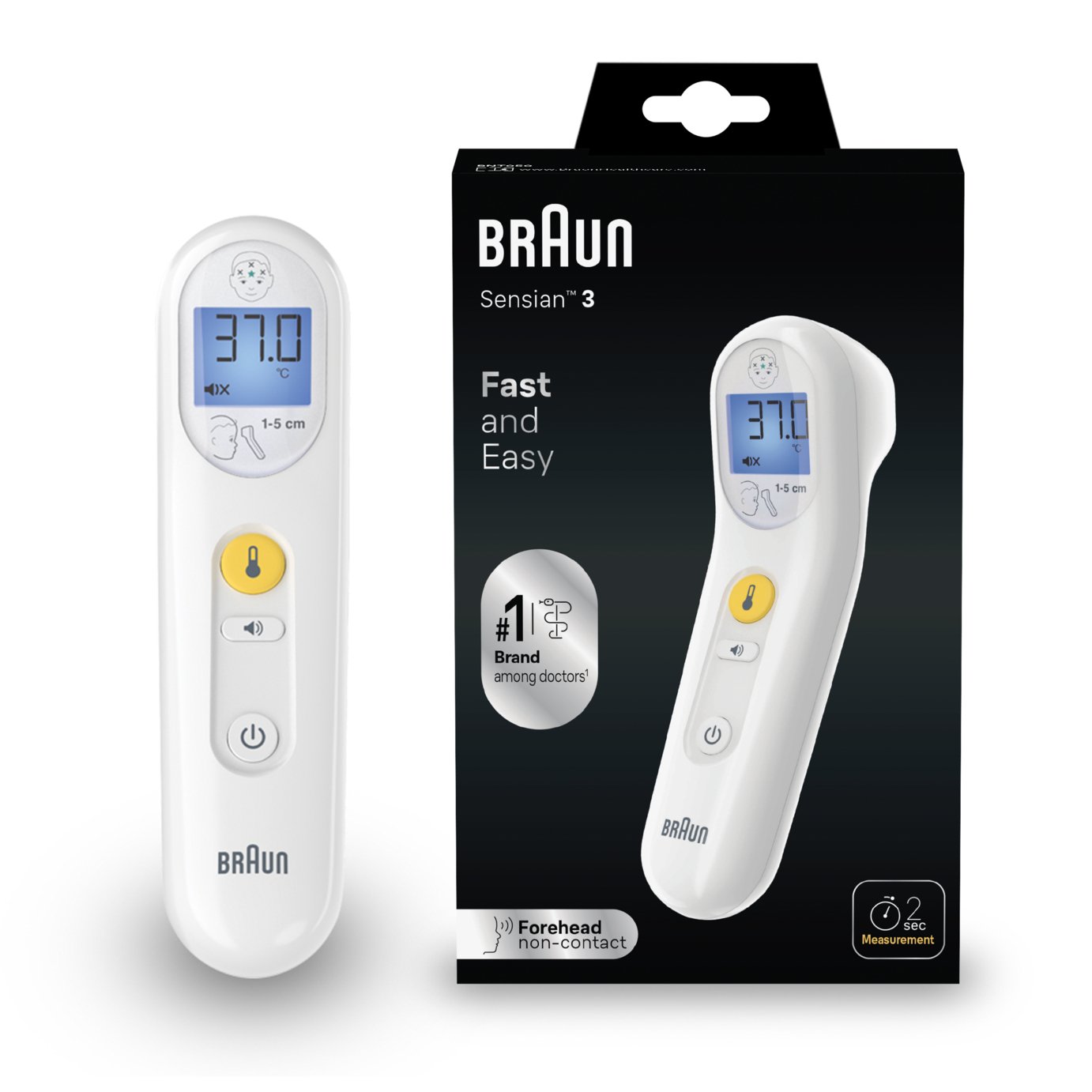 Braun Sensian 3 Forehead Non-Contact Thermometer