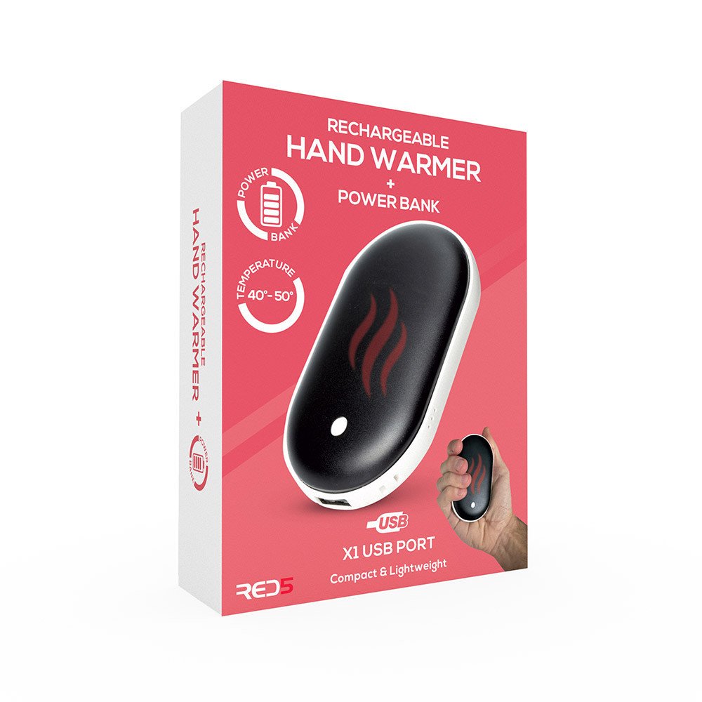 Menkind Rechargeable Hand Warmer Plus Power Bank