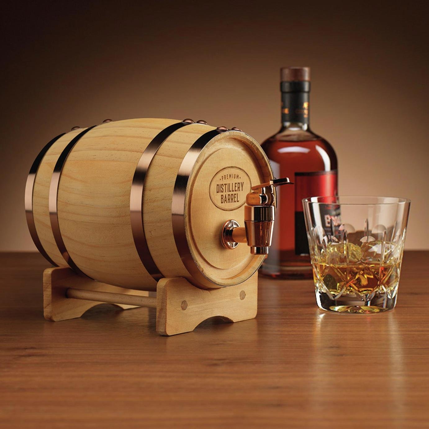Menkind Wooden Keg Whisky Barrel