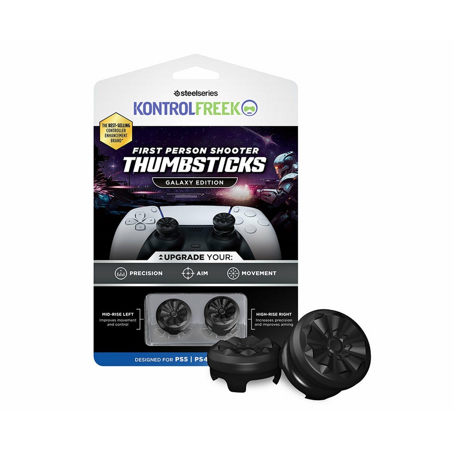 KontrolFreek Performance Thumbsticks For PS5 & PS4 Galaxy Ed