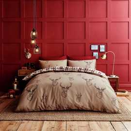 Catherine Lansfield Stag Natural Bedding Set - Double