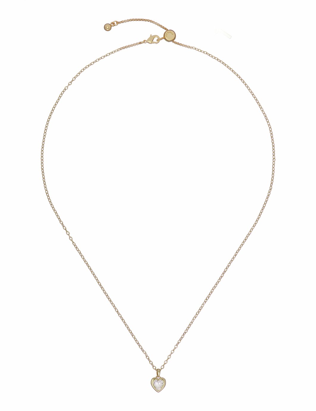 Ted Baker Yellow Gold Hannela Crystal Heart Pendant Necklace