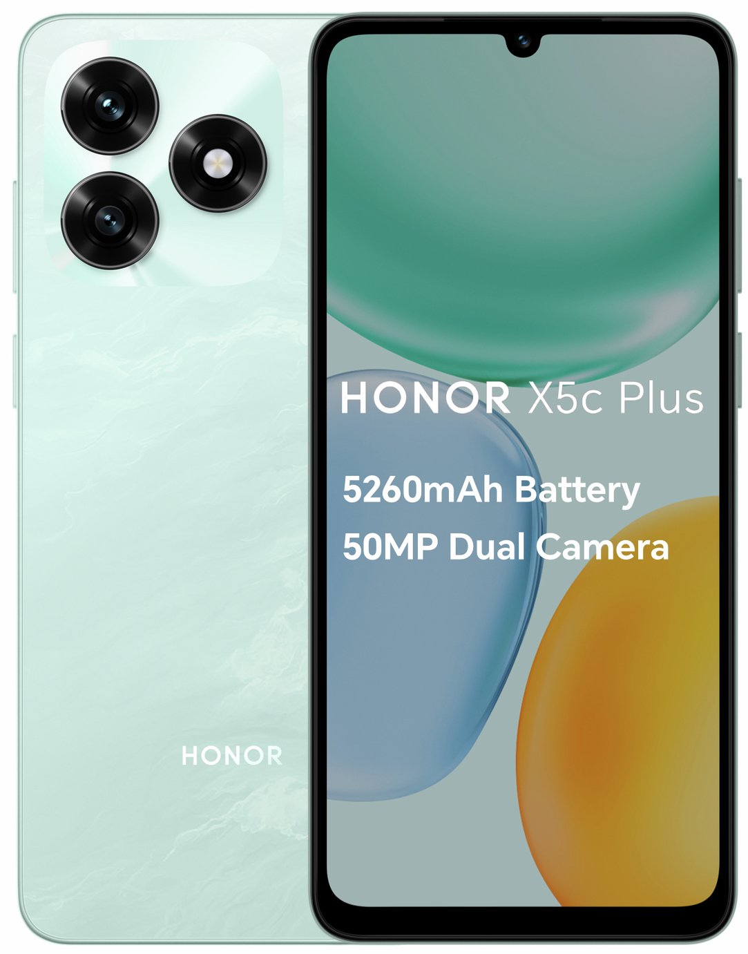 SIM Free HONOR X5c Plus 64GB AI Mobile Phone - Ocean Cyan