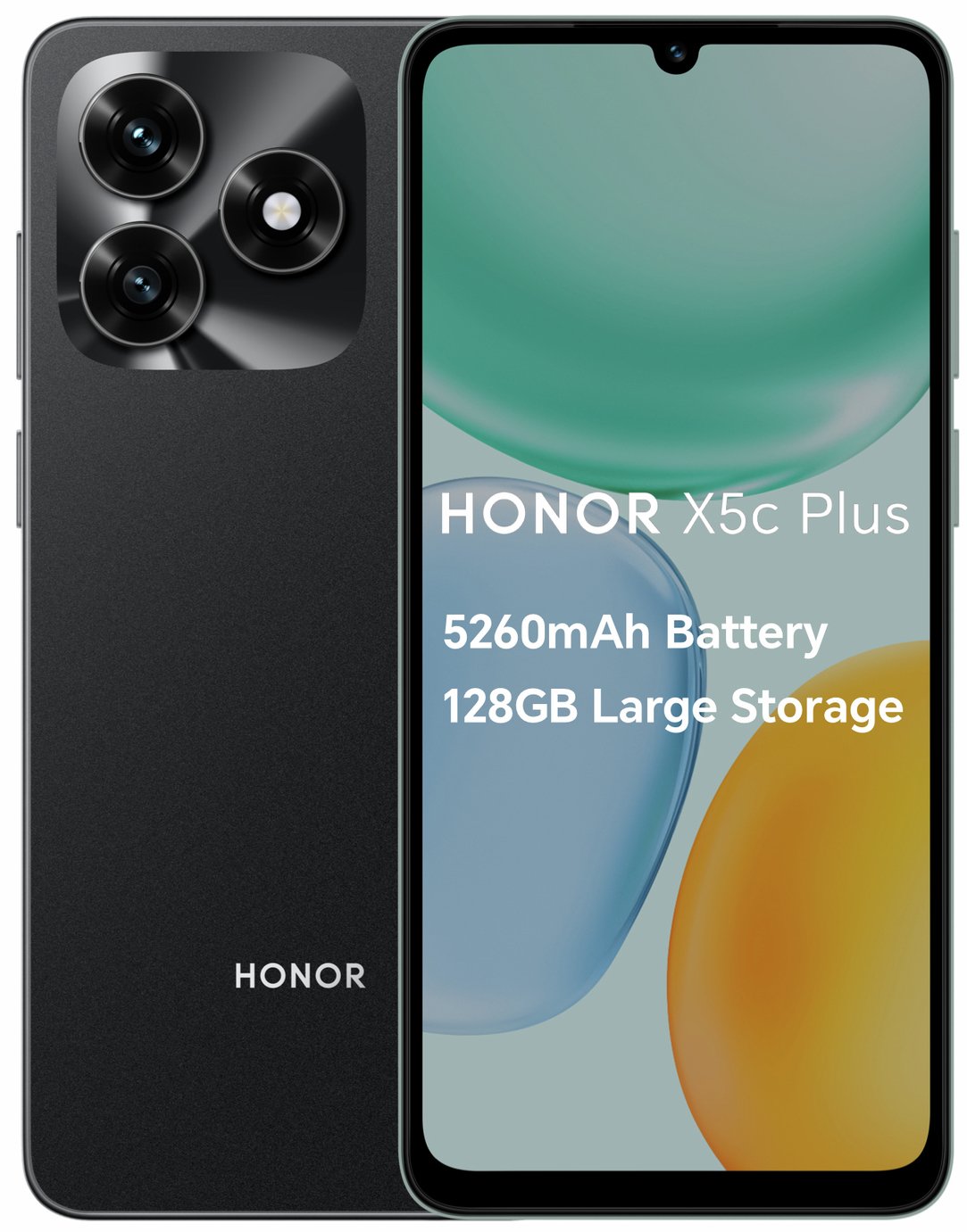 SIM Free HONOR X5c Plus 128GB AI Mobile Phone Midnight Black