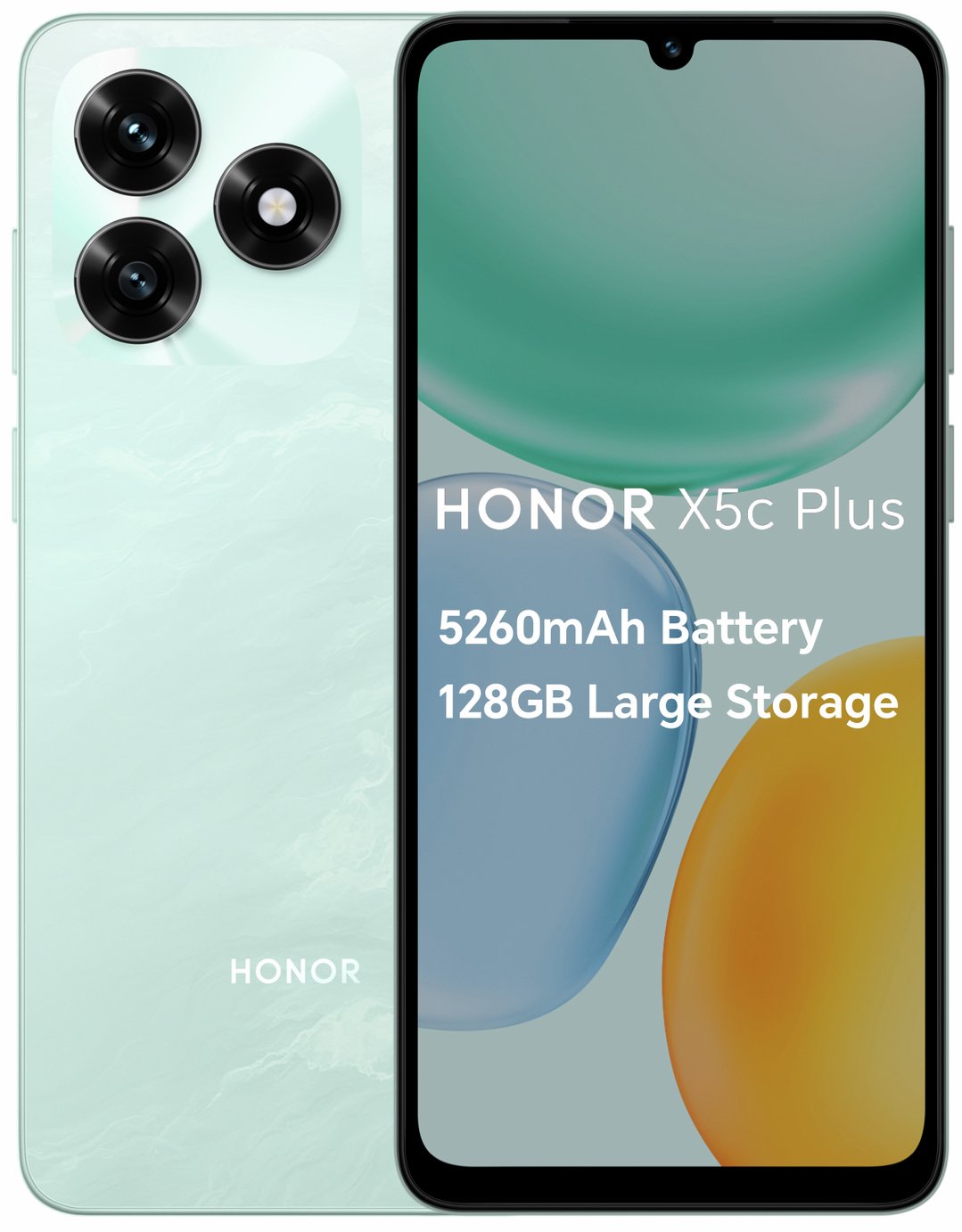 SIM Free HONOR X5c Plus 128GB AI Mobile Phone - Ocean Cyan