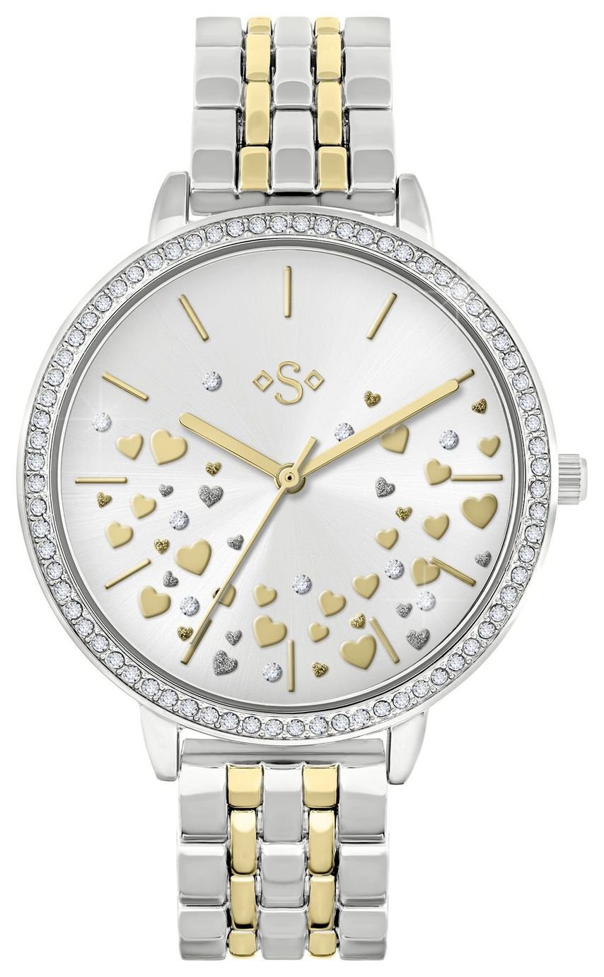 Spirit Ladies Sunray Dial Two Tone Bracelet Watch