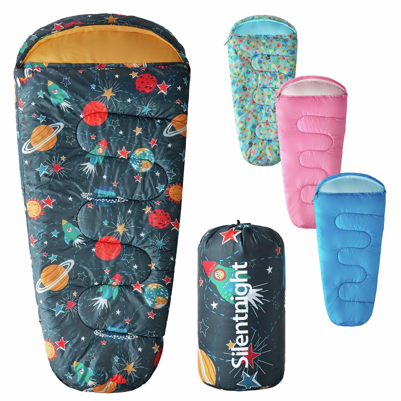 Silentnight 400 GSM Kids Envelope Sleeping Bag - Space