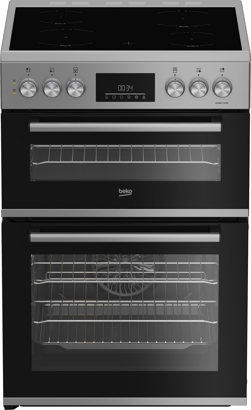 Beko FDC6731S 60cm Double Oven Electric Cooker - S/Steel