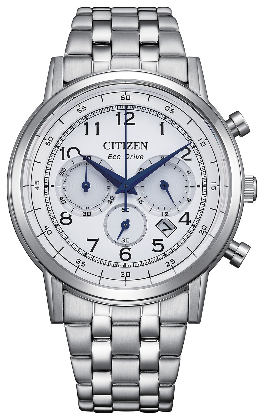 Citizen Men's White Dial Stainless Steel Bracelet Watch