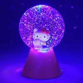 Hello Kitty Glitter Ball LED Novelty Light - Multicoloured