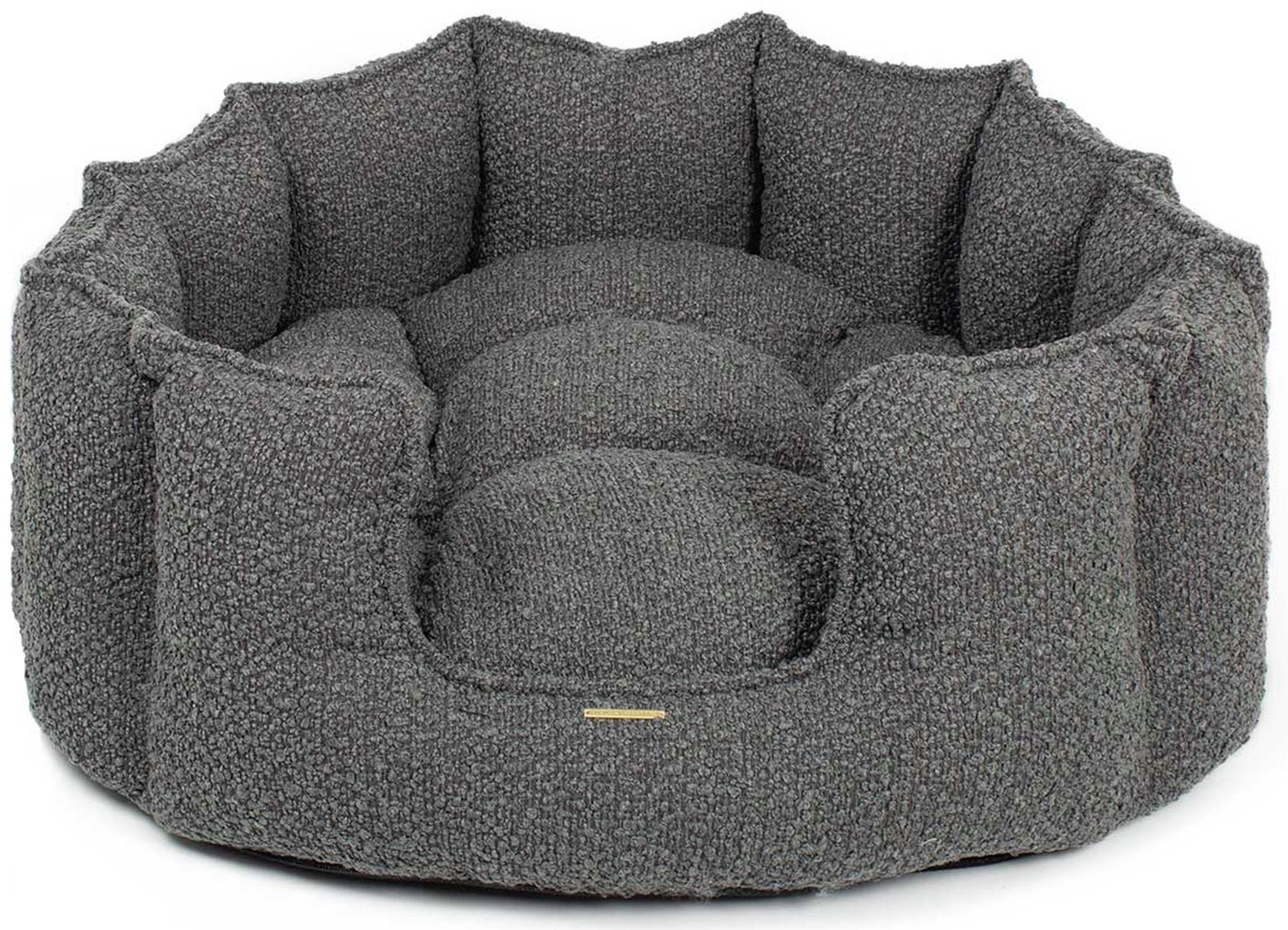 Lords & Labradors High Wall Dog Bed Granite Boucle - Medium