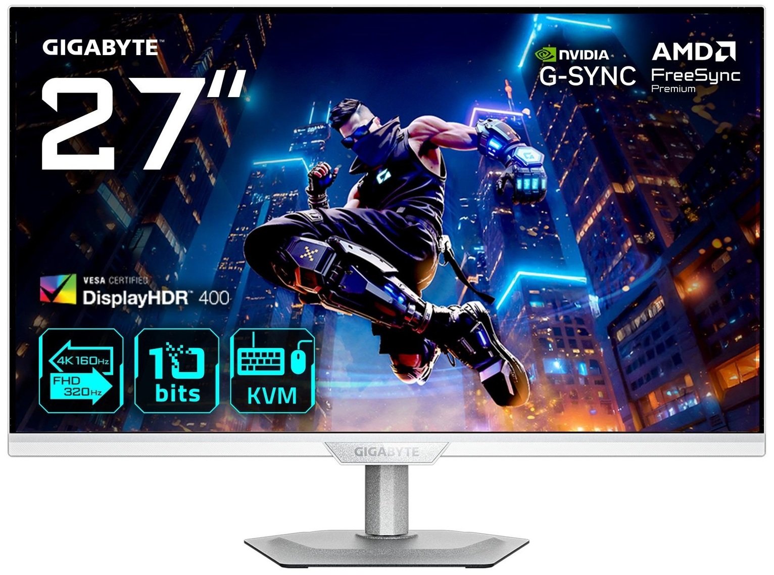 Gigabyte M27UP ICE 27 Inch 160Hz IPS 4K UHD Gaming Monitor