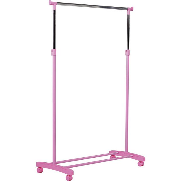 Buy Argos Home Adjustable Chrome Plated Clothes Rail - Pink | Clothes rails and canvas wardrobes | Argos
