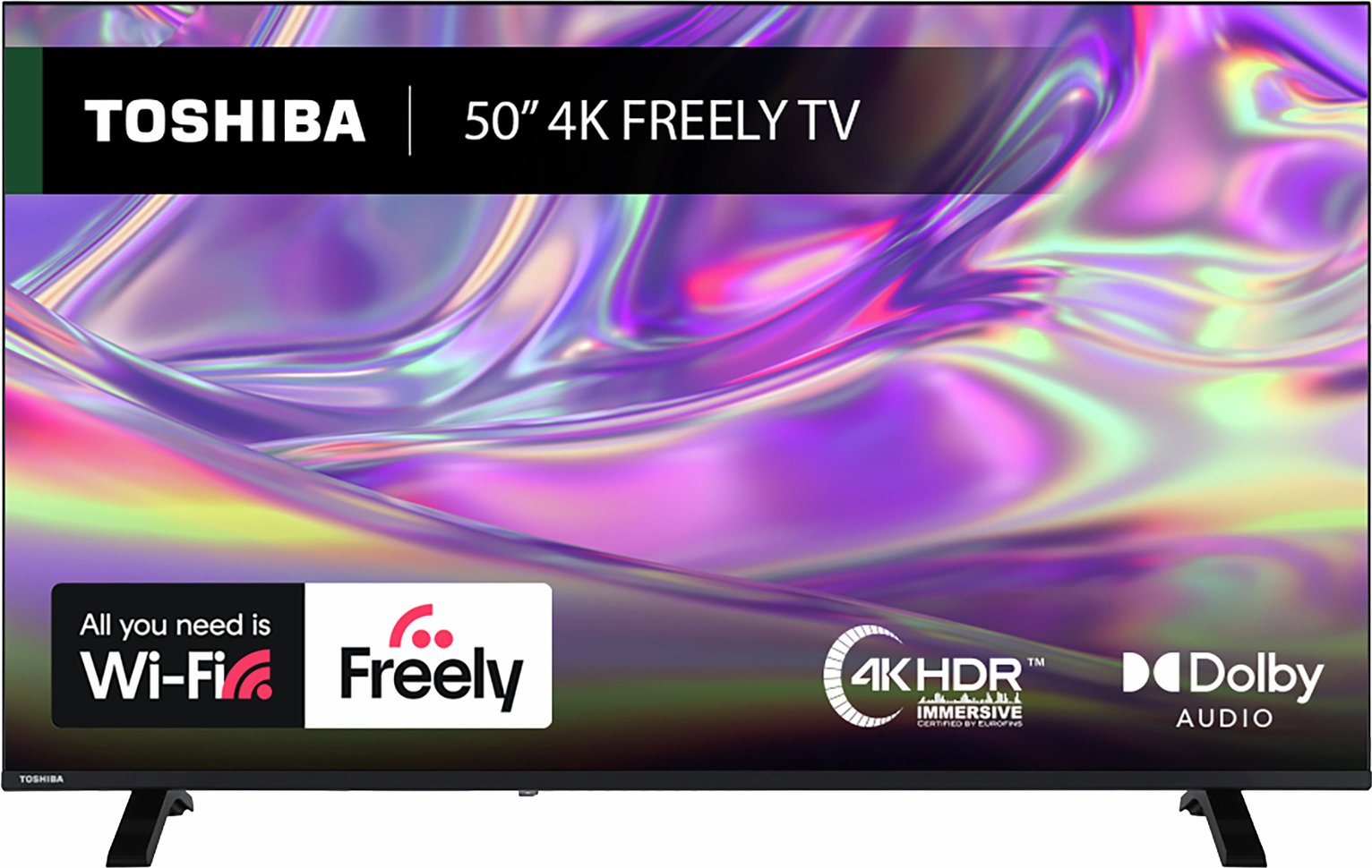 Toshiba 50Inch 50UV1563DB Smart 4K UHD HDR DLED Freely TV 