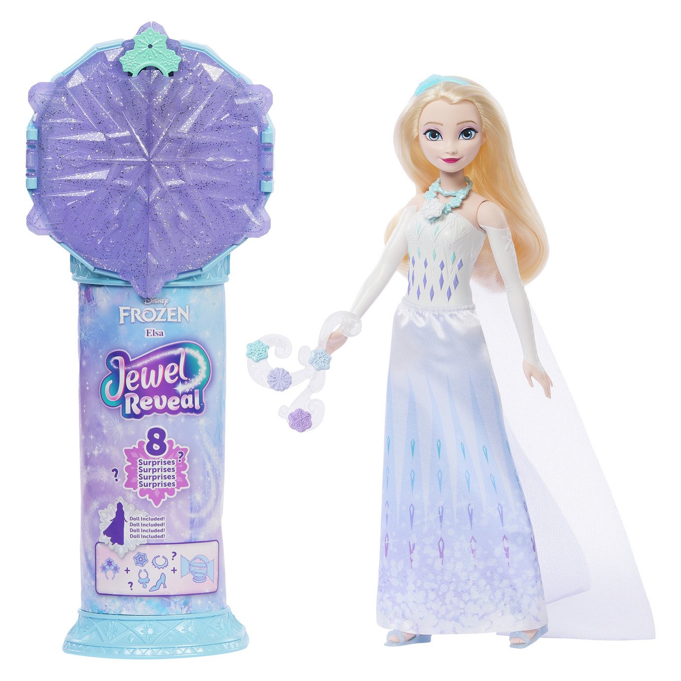 Disney Frozen Jewel Reveal Elsa Fashion Doll & Accessories