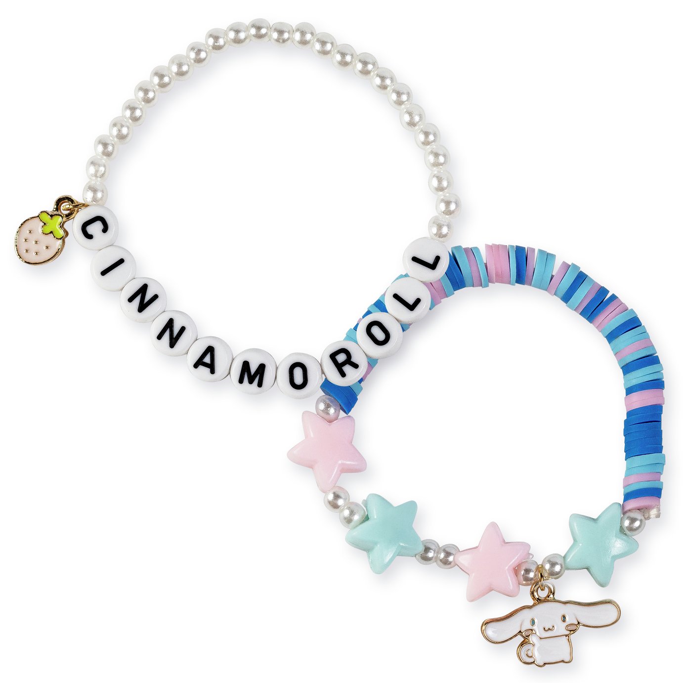 Hello Kitty Cinnamoroll Pastel Charm Bracelet - Pack of 2