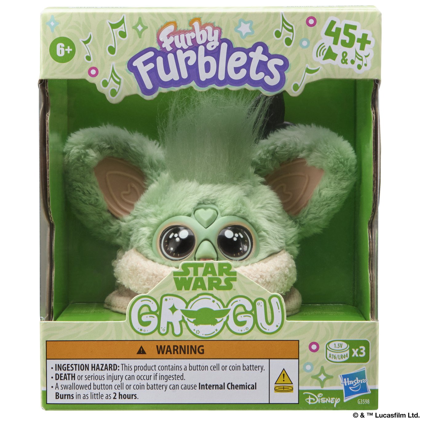 Furby Furblet Spirit Grogu 3 Inches Plush 