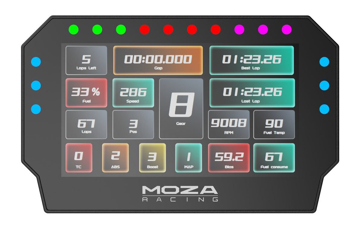 MOZA Racing CM2 Digital Dashboard For Race Wheel