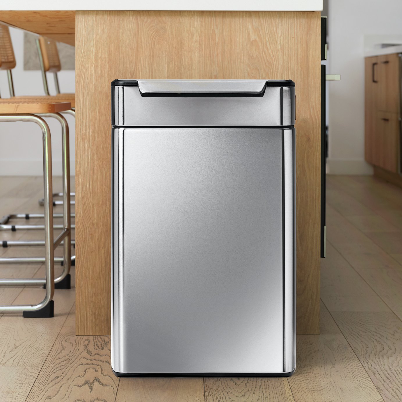 Simplehuman 48 Litre Touch-Bar Recycling Bin - S/Steel