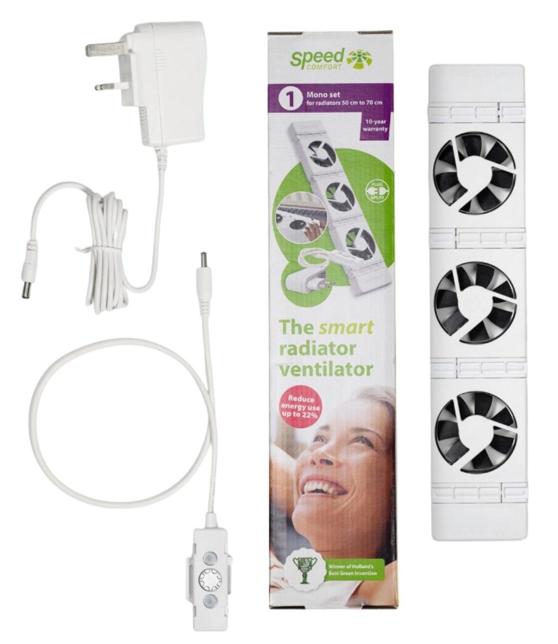 SpeedComfort Radiator Fan Mono Set - White