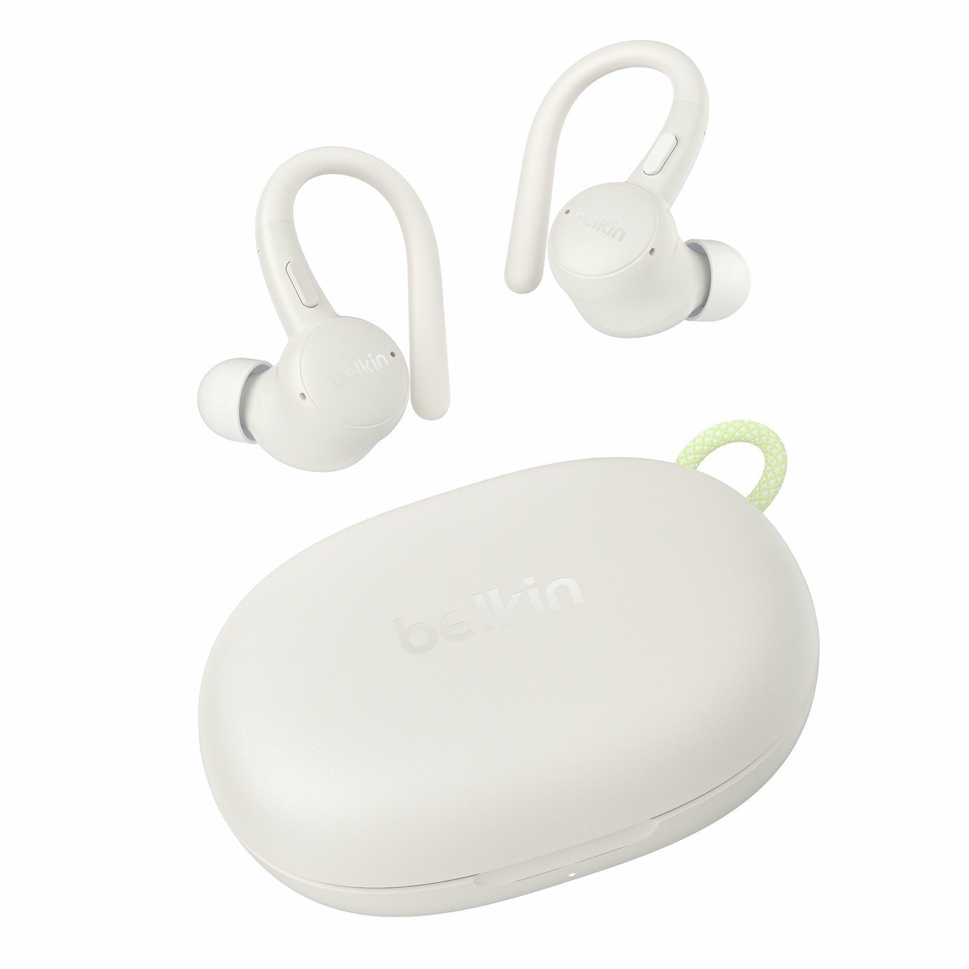 Belkin SoundForm ActiveFit Wireless Sports Earbuds - Cream