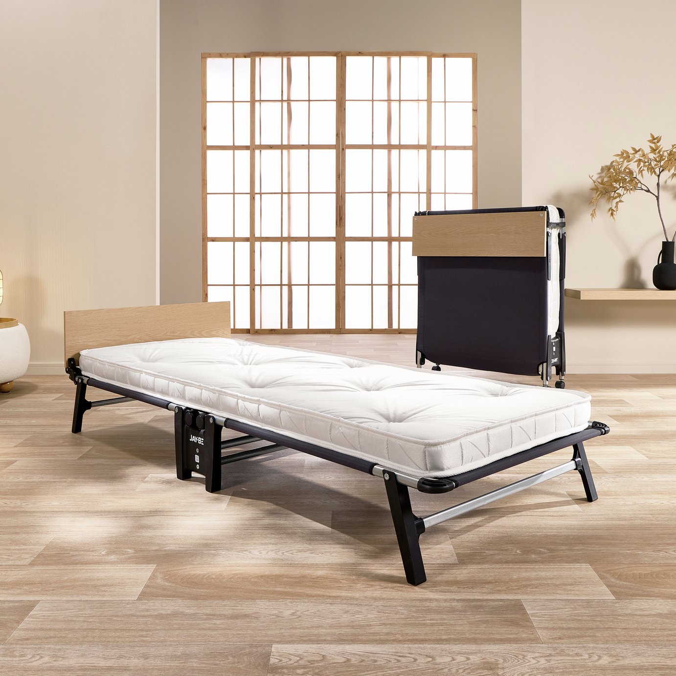 Jay-Be Quick Pocket Sprung Folding Bed with Mattress- Single