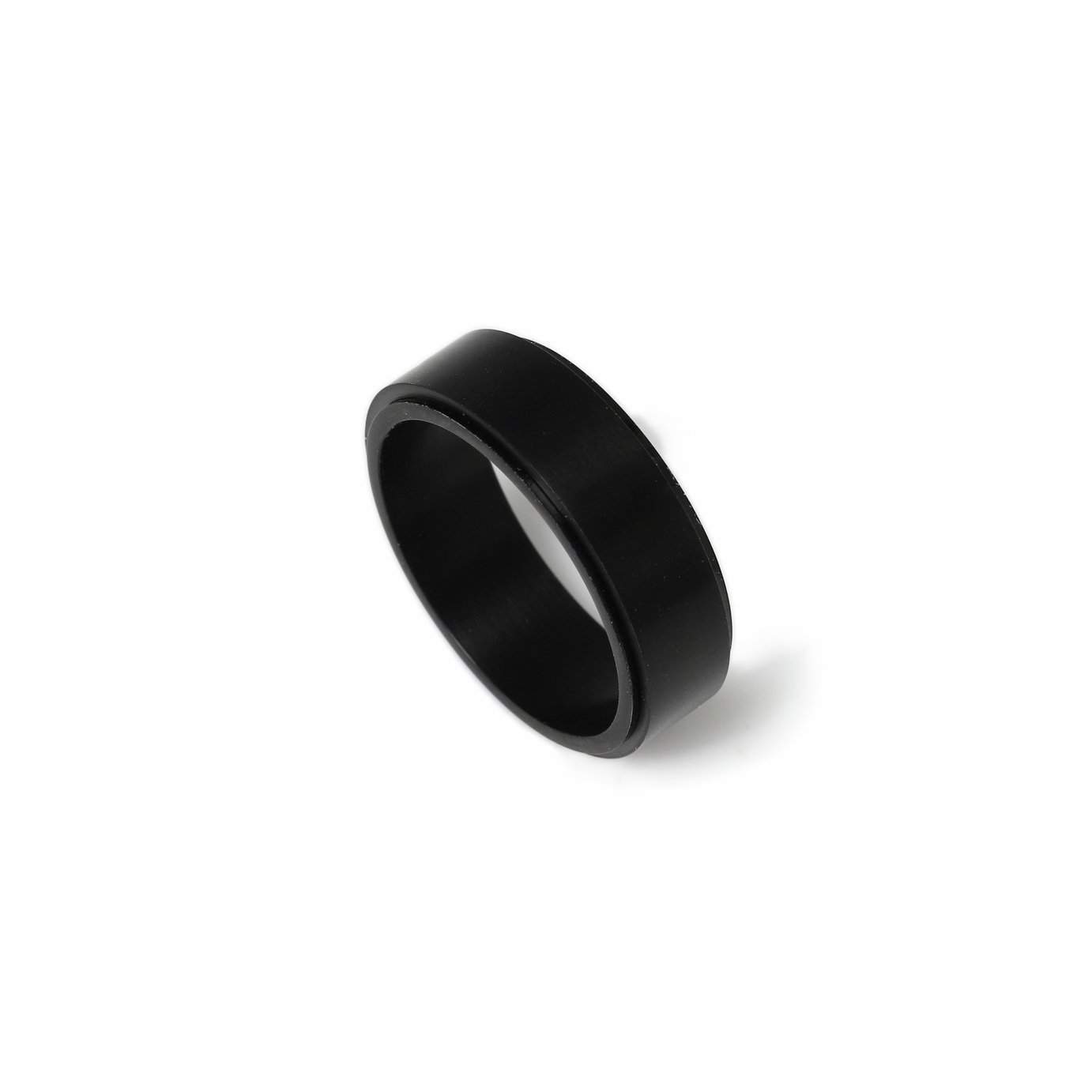 Uncommon Souls Black Stainless Steel Band Ring 