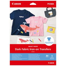 Canon DF-101 A4 Dark Fabric Iron-On Transfers - 5 Sheets