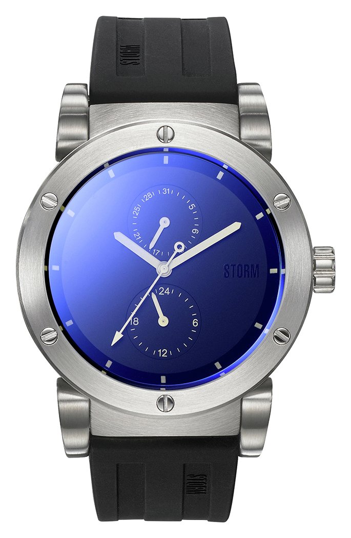 STORM Hydron V2 Blue Dial Rubber Strap Watch