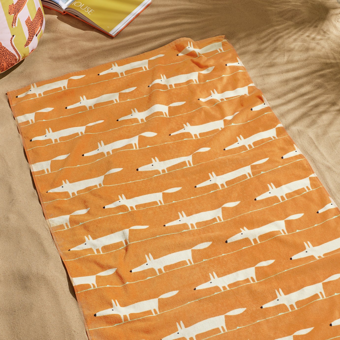Habitat x Scion Mr Fox Beach Towel - Orange