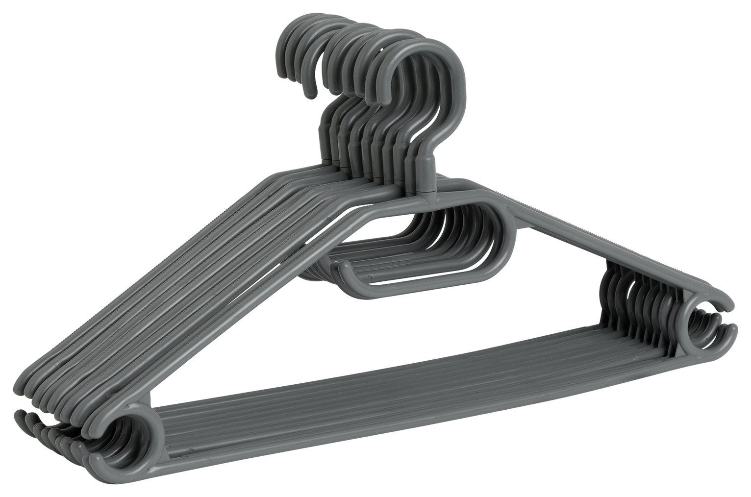 Argos Home Pack of 10 Plastic Hangers
