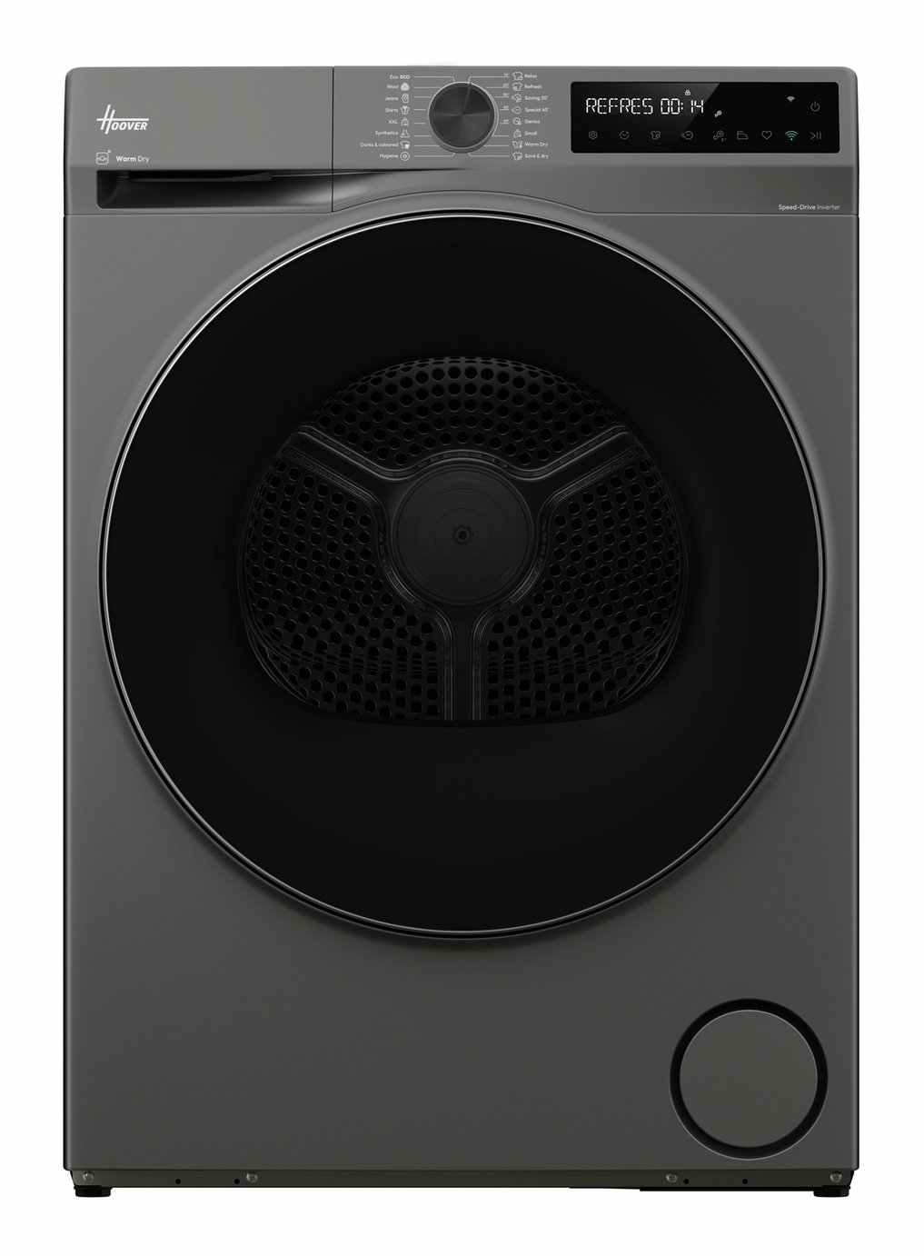 Hoover HBP 9N3BRX 80 9KG Heat Pump Tumble Dryer - Graphite