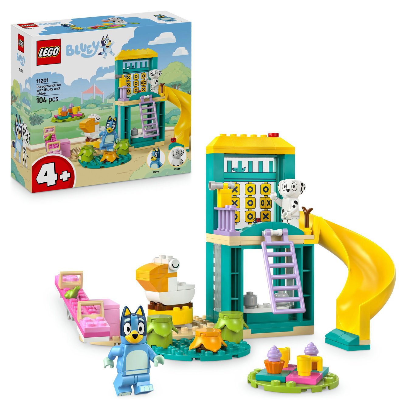 LEGO Bluey Playground Fun with Bluey and Chloe Toy Set 11201