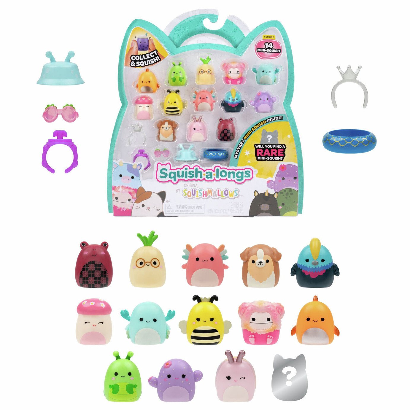 Squish-a-longs Style 2 Wave 5 Collectible - Pack of 14