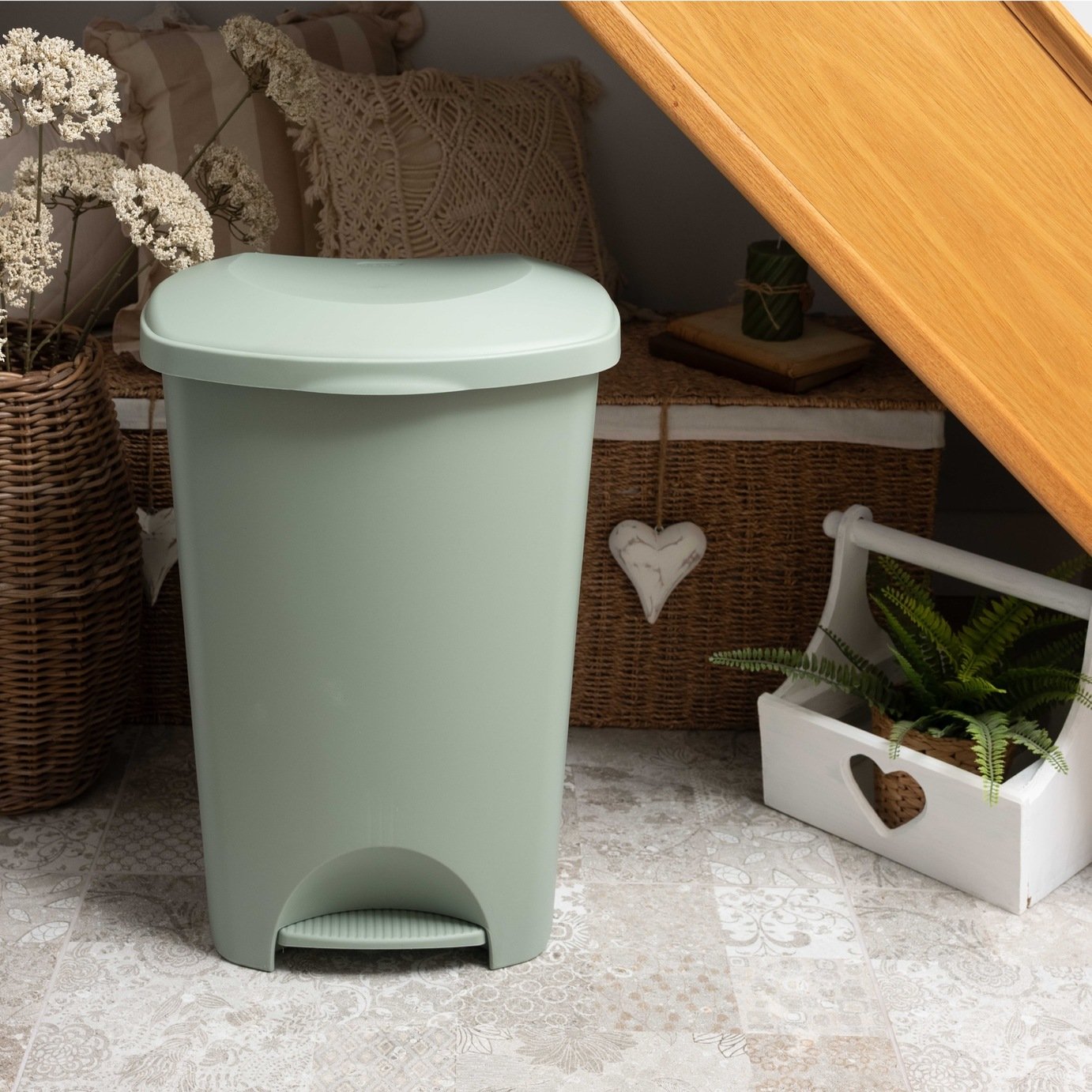 Addis 50 Litre Pedal Bin - Lilypad Green