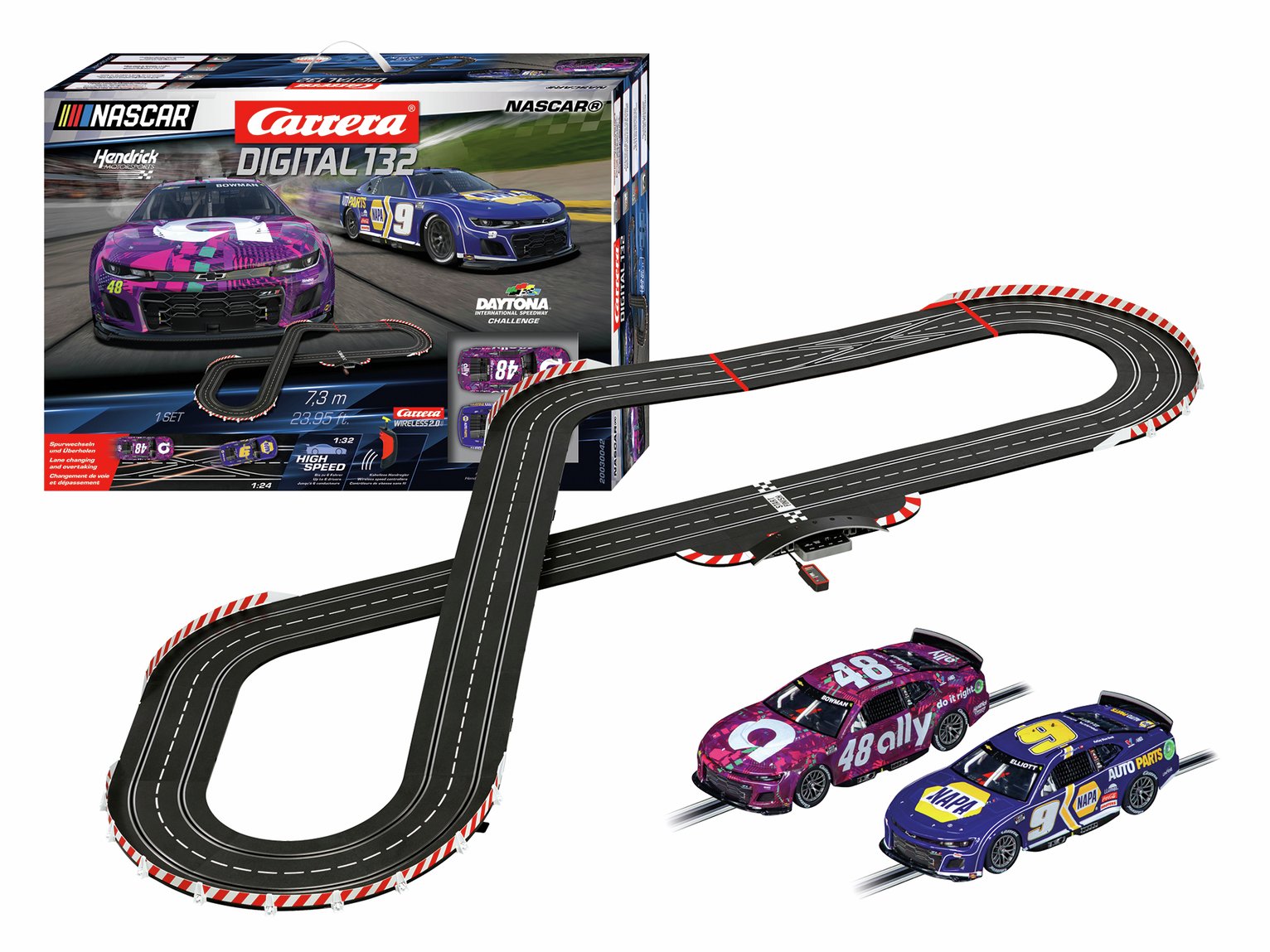 Carrera Digital 1:32 Nascar Daytona Challenge Slot Race Set 