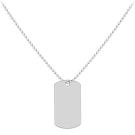 Men's Sterling Silver Personalised Dog Tag