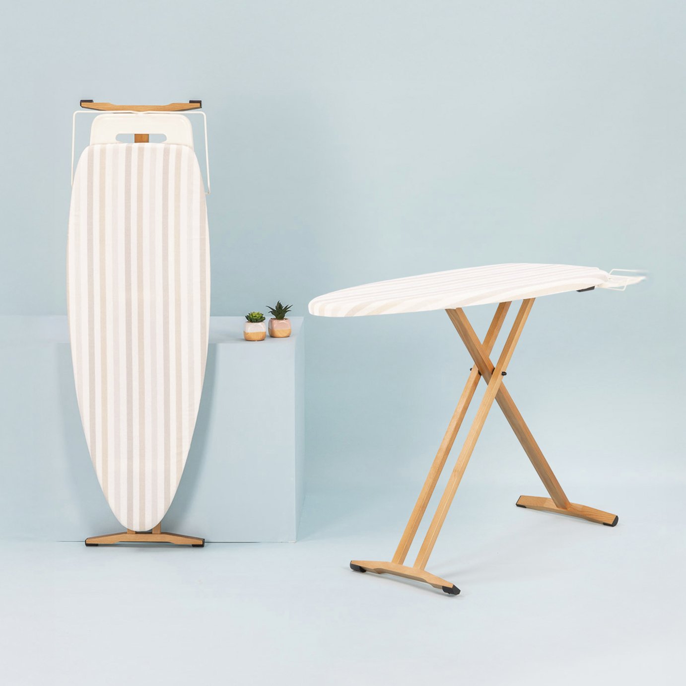 Minky Heritage 130x47cm Ironing Board - Premium Wood