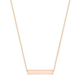 18ct Rose Gold Plated Personalised Pendant