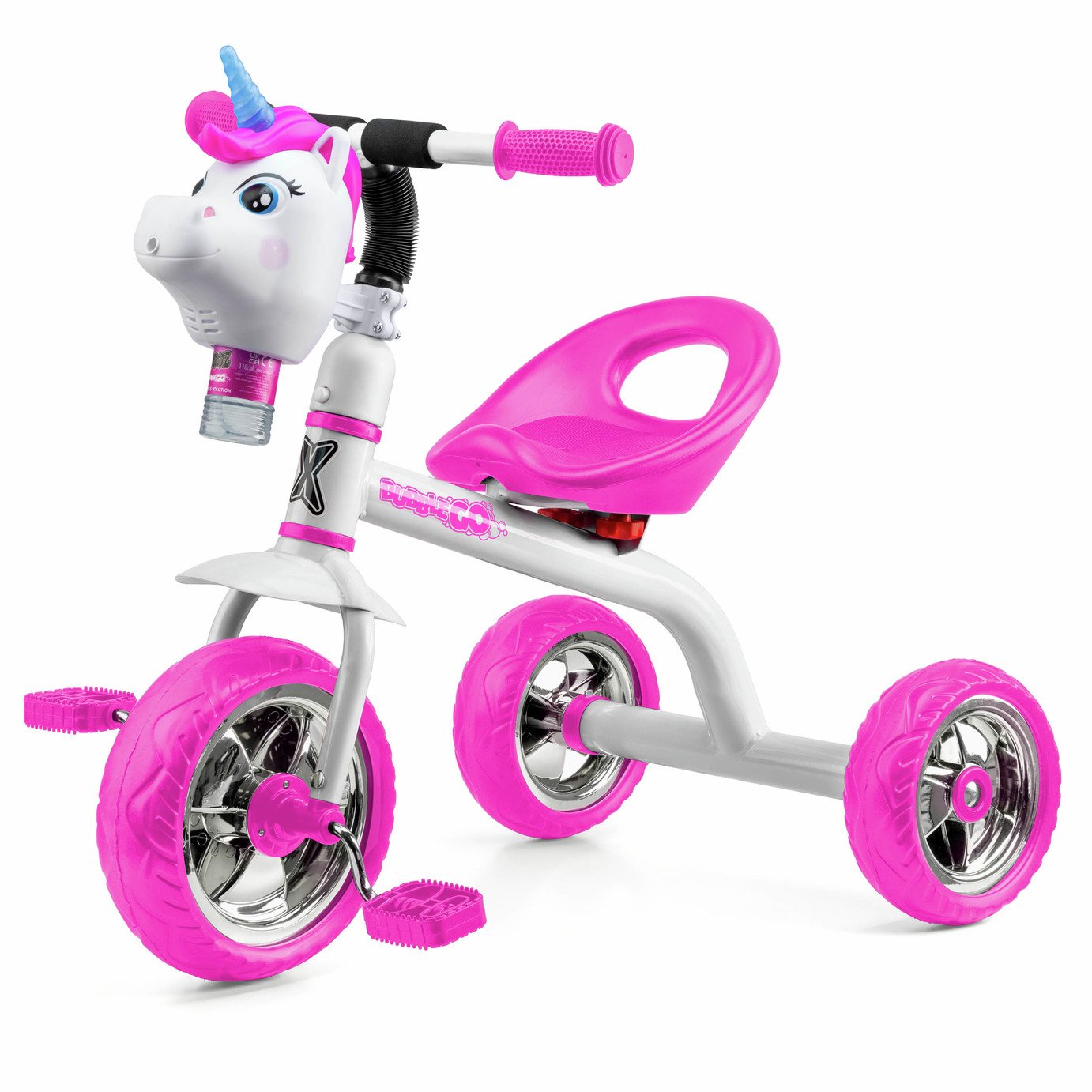 Xootz Unicorn Bubble Go Trike - White