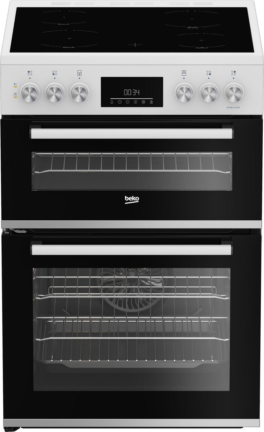 Beko FDC6731W 60cm Double Oven Electric Cooker - White