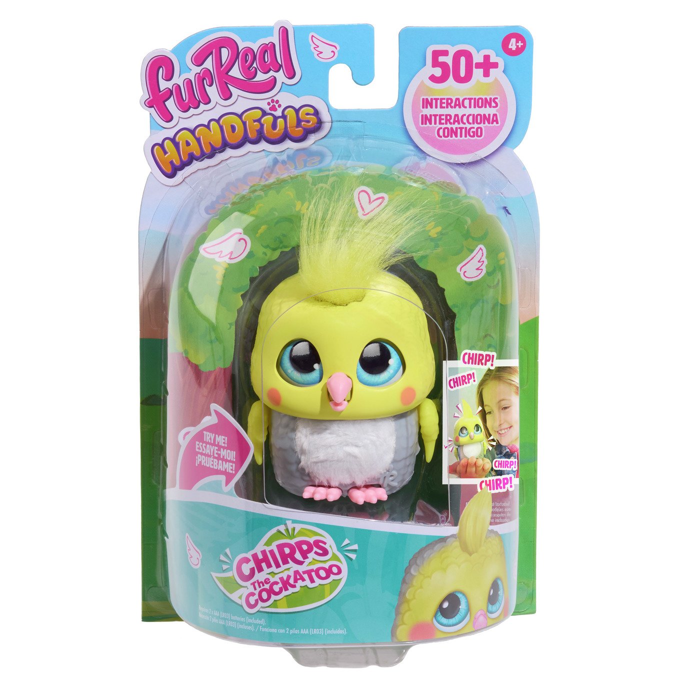 furReal Handfuls Chirps The Cockatoo Interactive Soft Toy