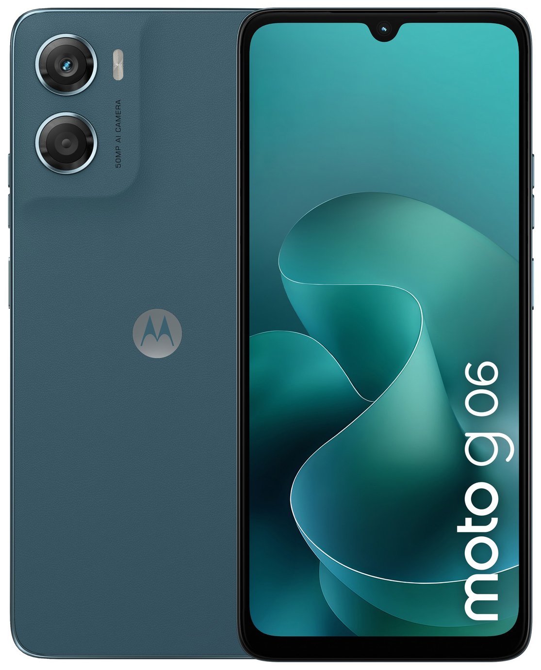 SIM Free Motorola g06 64GB AI Mobile Phone - Blue