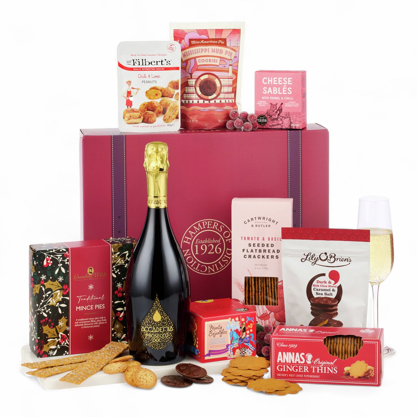 Spicers of Hythe Redsleeves with Prosecco Hamper Gift