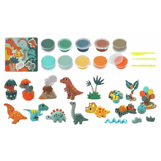 Buy Chad Valley Create & Build Dino Drying Clay Set | 2 for 15