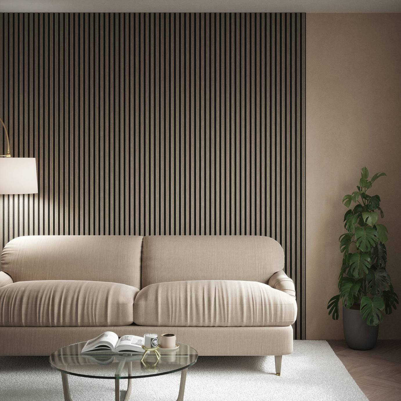 Kraus Acoustic Wood Veneer Alder Grey Wall Panel - 2.4m